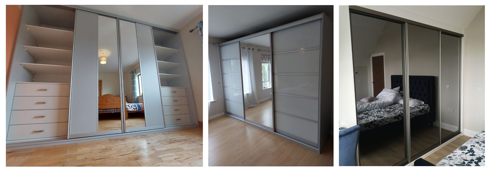  Sliding wardrobe for bedroom built by SK Prodesign in Galway